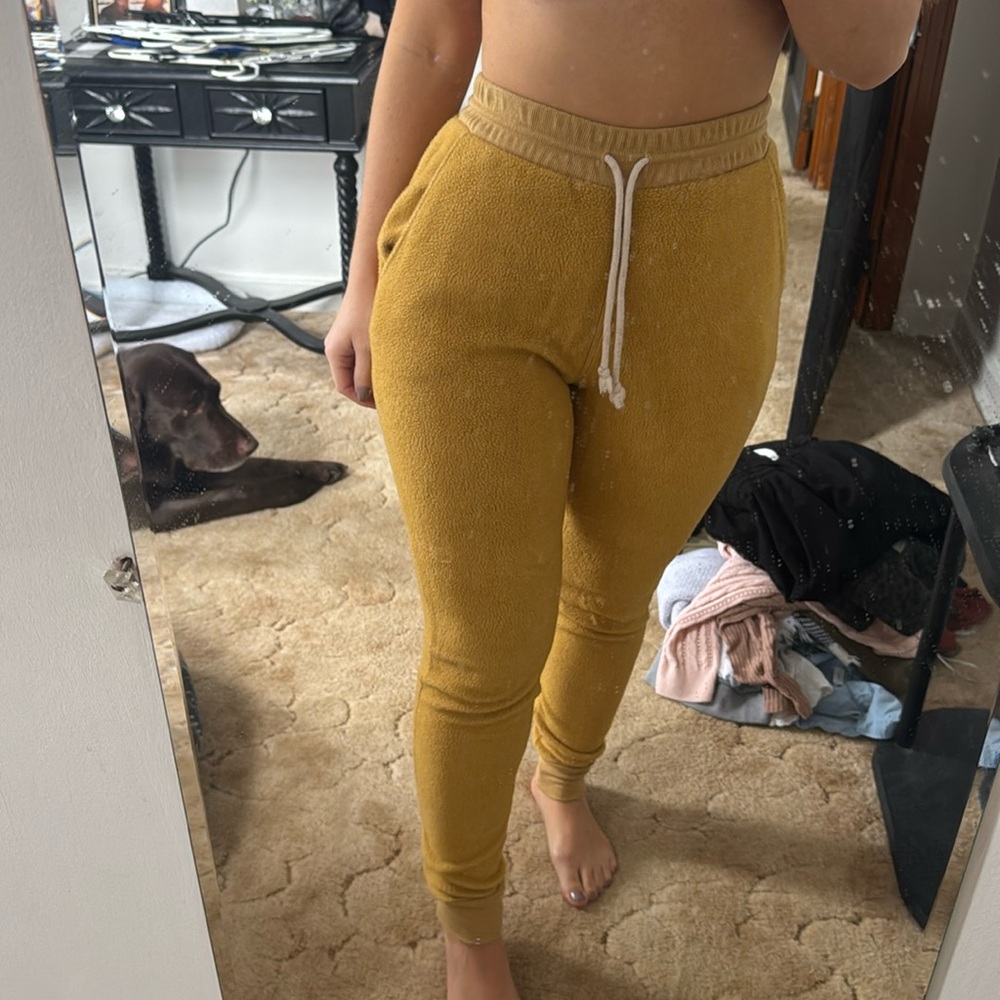 Double Zero spicy small mustard functional drawstring joggers